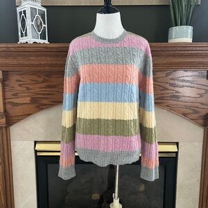 Field Gear Women's Vintage Lambswool Rabbit Hair Crewneck‎ Sweater Size Medium
